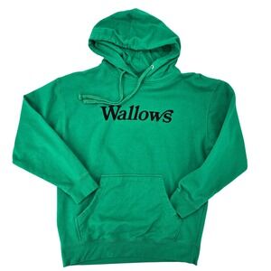 Wallows LARGE North American Tour 2022 Green Band Hoodie Mens Indie Rock
